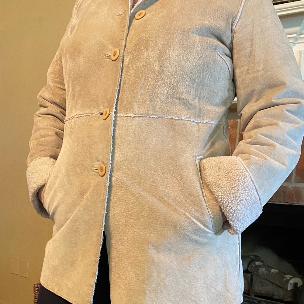 Tan Shearling Jacket - image 1